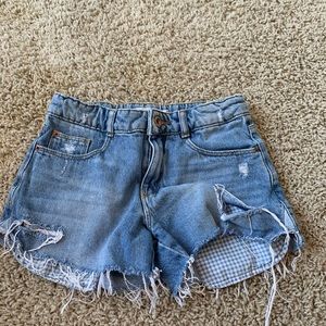 Zara girls denim shorts